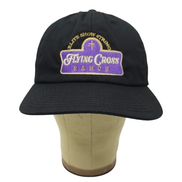 Flying Cross Ranch Elite Show String Strapback Cap Trucker Baseball Riding Hat - Picture 10 of 14